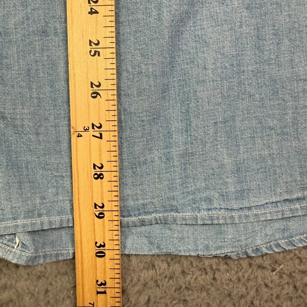 Levi's Blue Tab Work Shirt Mens Large Japanese Chambray Cat Eye Buttons